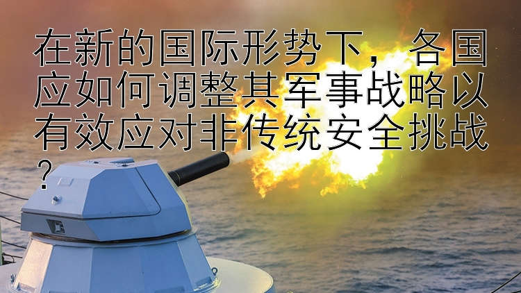 在新的国际形势下，各国应如何调整其军事战略以有效应对非传统安全挑战？