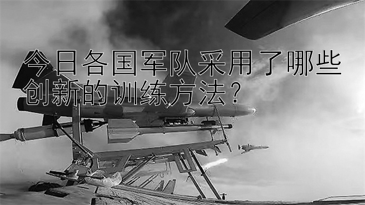 今日各国军队采用了哪些创新的训练方法？