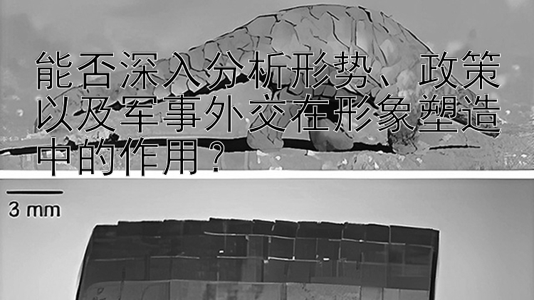 能否深入分析形势、政策以及军事外交在形象塑造中的作用？