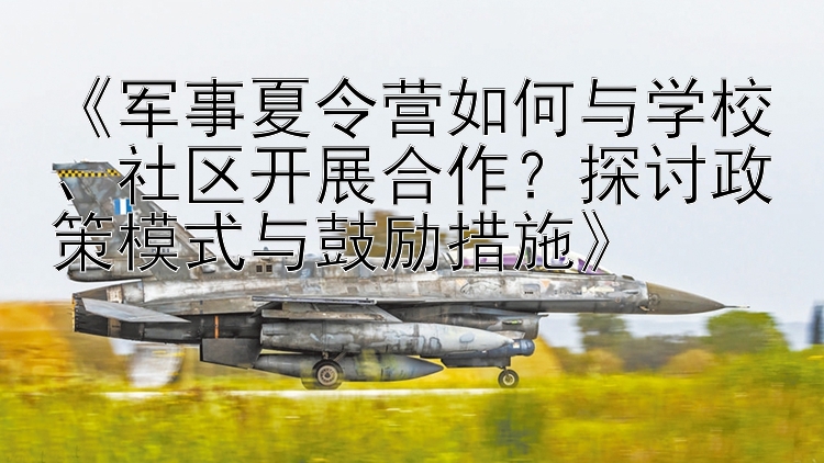 《军事夏令营如何与学校、社区开展合作？探讨政策模式与鼓励措施》